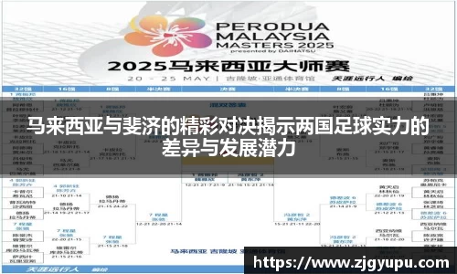 马来西亚与斐济的精彩对决揭示两国足球实力的差异与发展潜力
